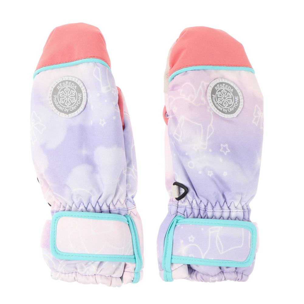 レセーダ（RESEEDA）（キッズ）ジュニア 子供 ミトン グローブ スキー スノーボード スノボ 雪遊び パープル TODDLER MITTEN REA55100 832U 防水透湿