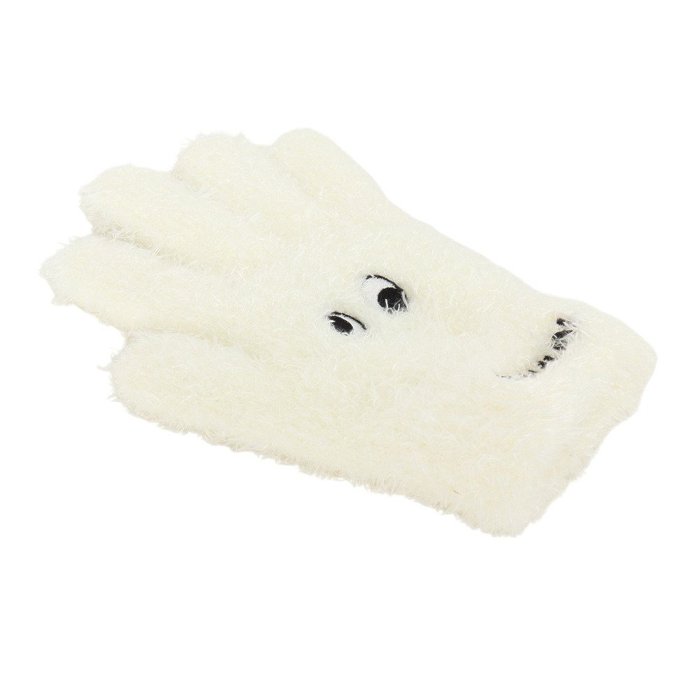 グラムリン（GLAMLIN）（キッズ）ジュニア 5本指 ニット グローブ GKFG CREAM