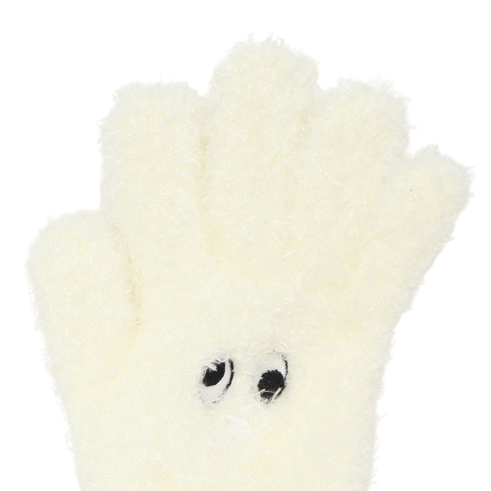 グラムリン（GLAMLIN）（キッズ）ジュニア 5本指 ニット グローブ GKFG CREAM