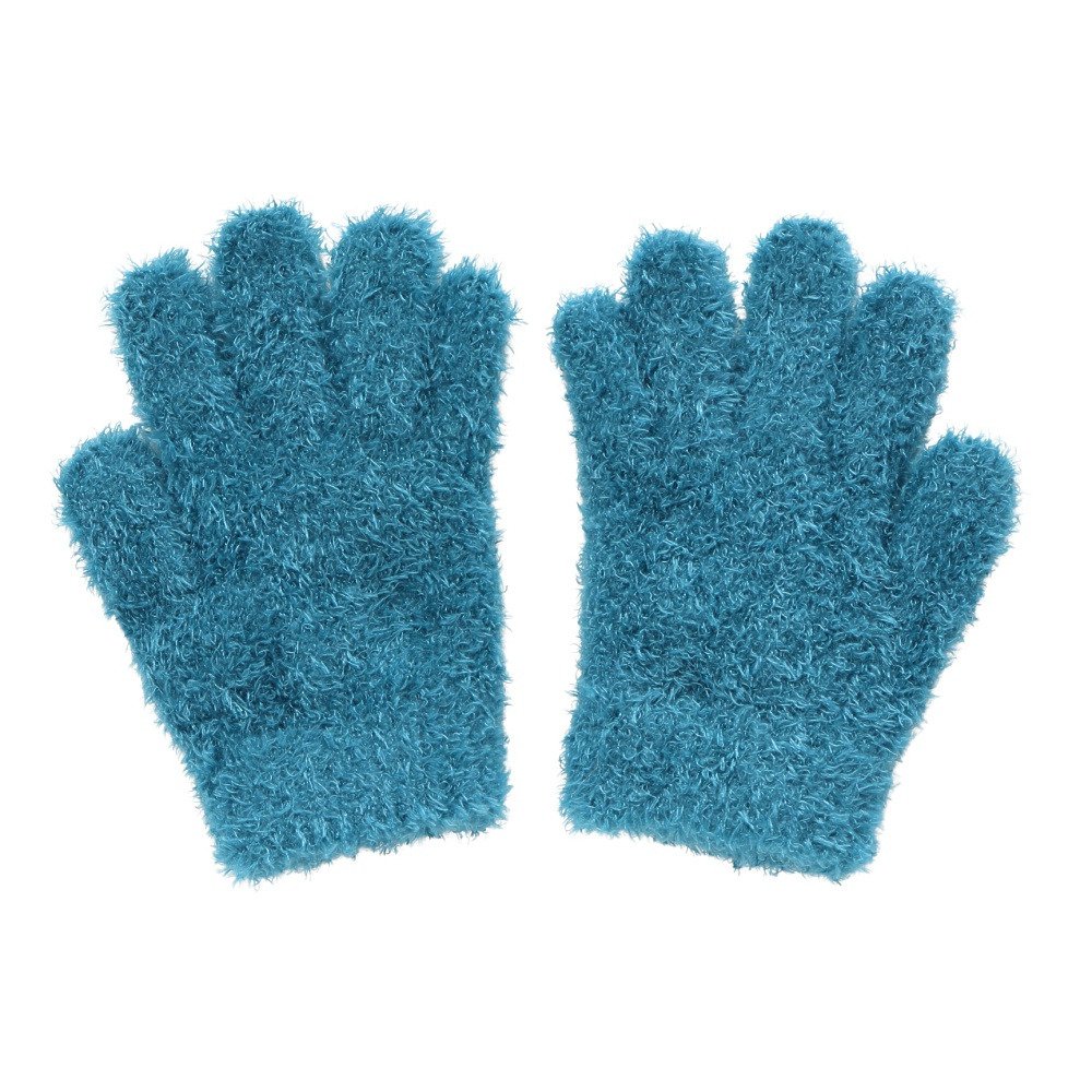 GLAMLIN（GLAMLIN）（キッズ）ジュニア 5本指 ニット グローブ GKFG TEAL