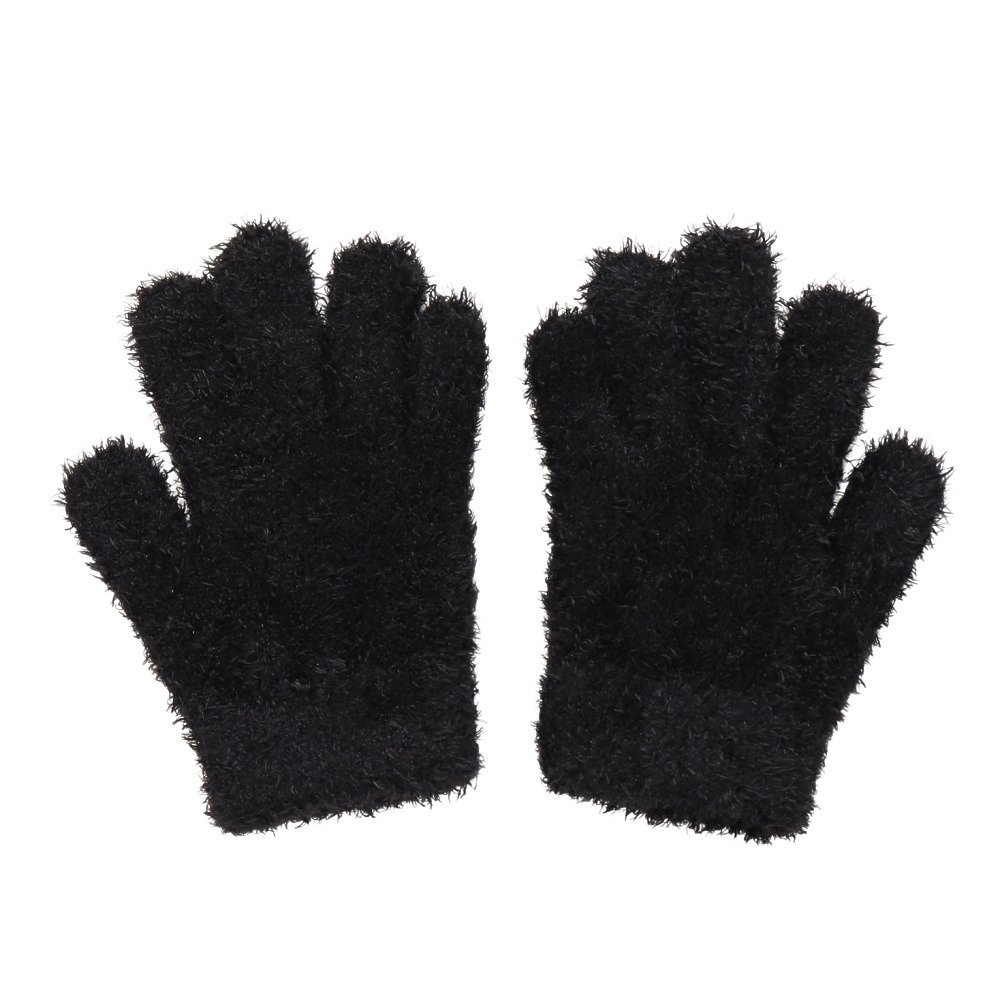 グラムリン（GLAMLIN）（キッズ）ジュニア 5本指 ニット グローブ GKFG BLACK
