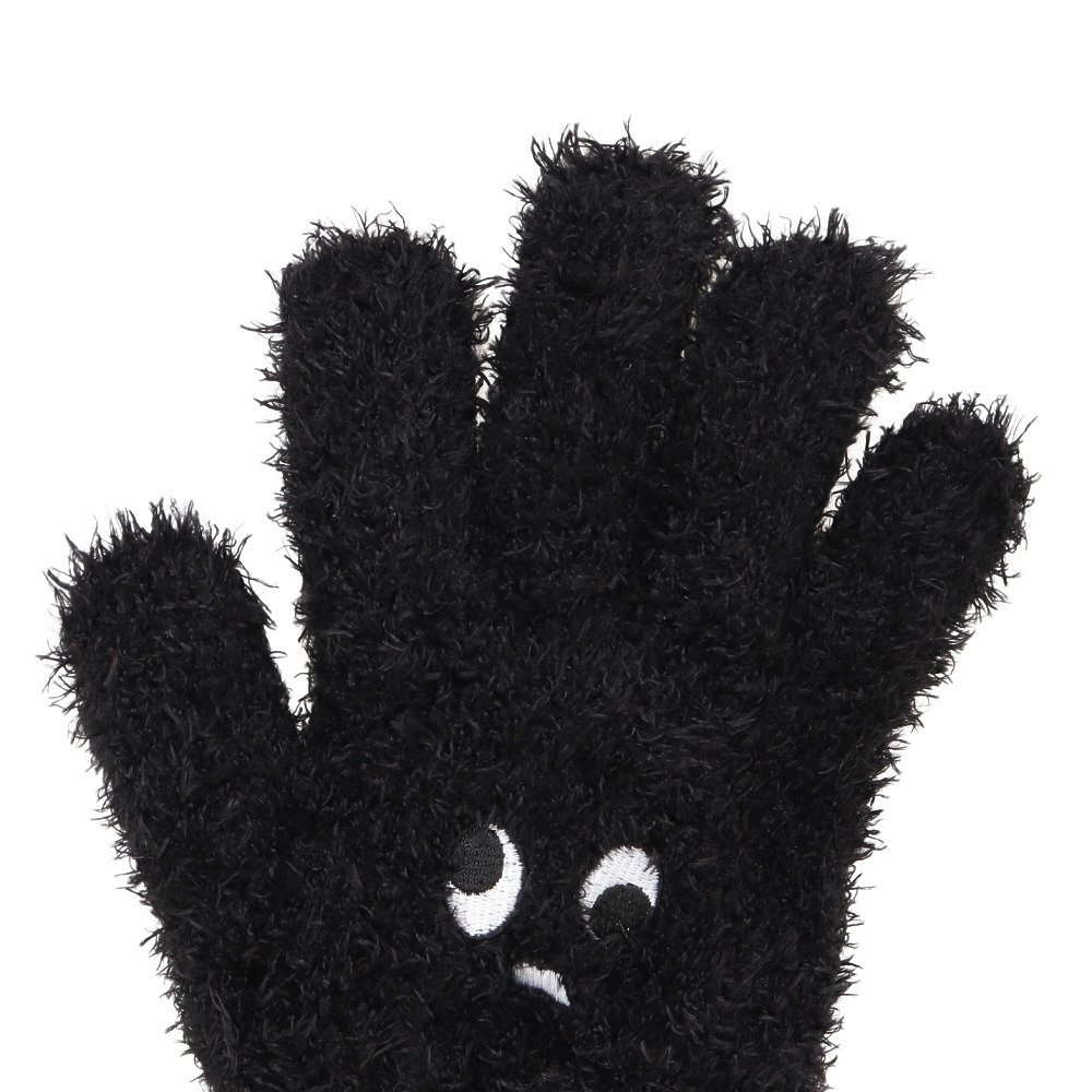 グラムリン（GLAMLIN）（キッズ）ジュニア 5本指 ニット グローブ GKFG BLACK