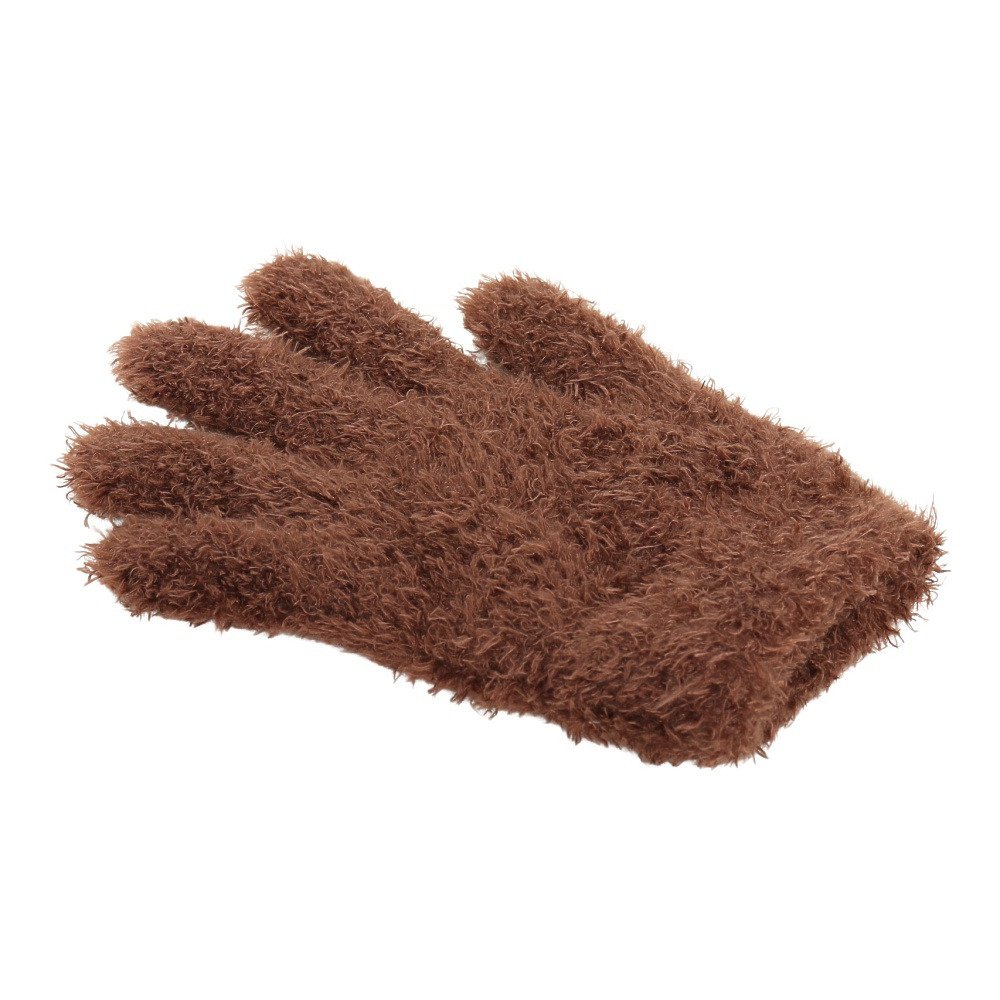 グラムリン（GLAMLIN）（キッズ）ジュニア 5本指 ニット グローブ GKFG BROWN