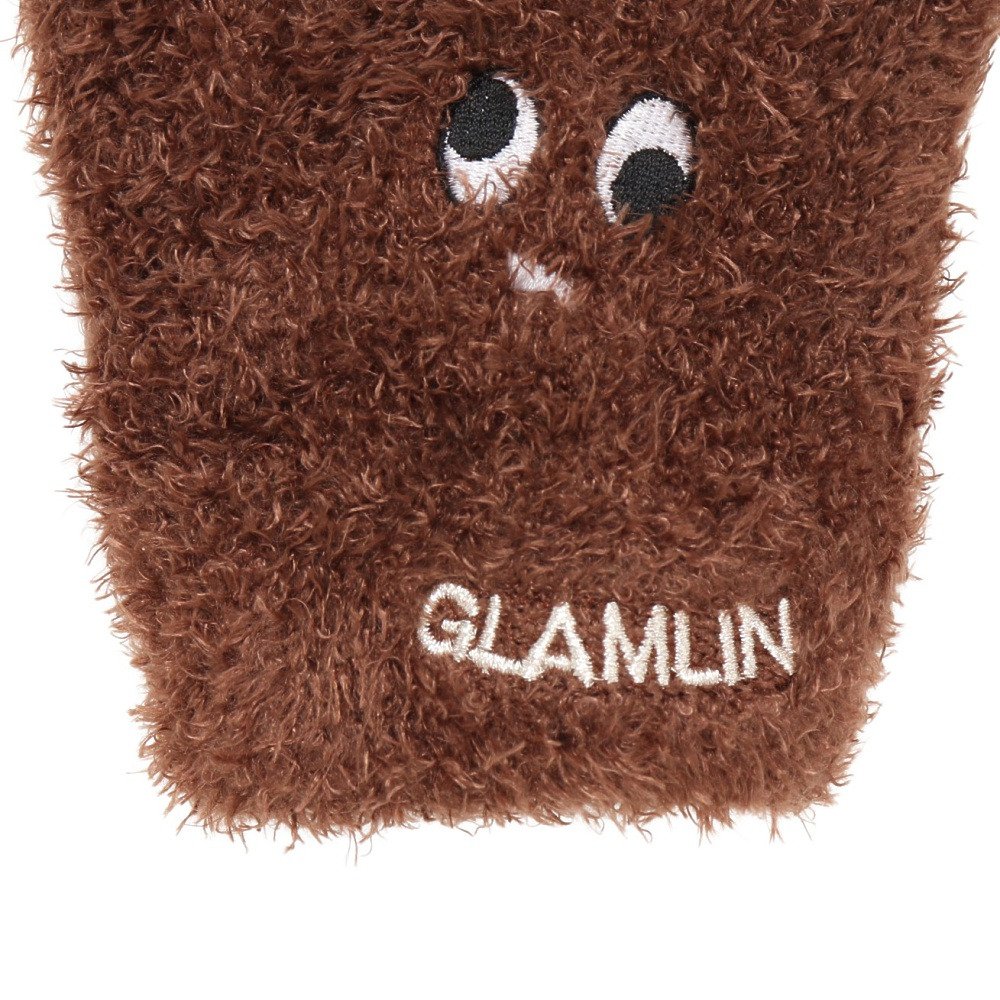 グラムリン（GLAMLIN）（キッズ）ジュニア 5本指 ニット グローブ GKFG BROWN