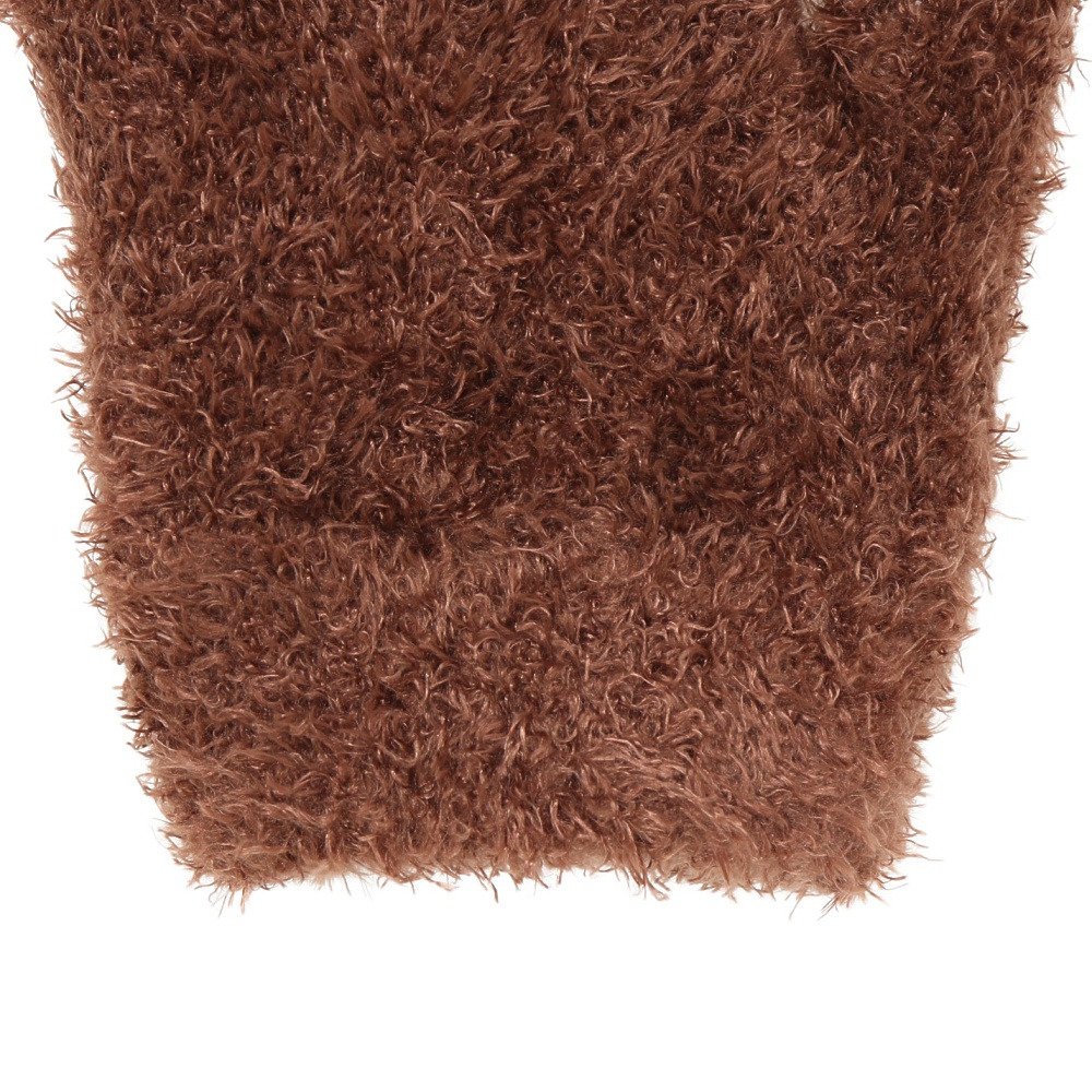 グラムリン（GLAMLIN）（キッズ）ジュニア 5本指 ニット グローブ GKFG BROWN