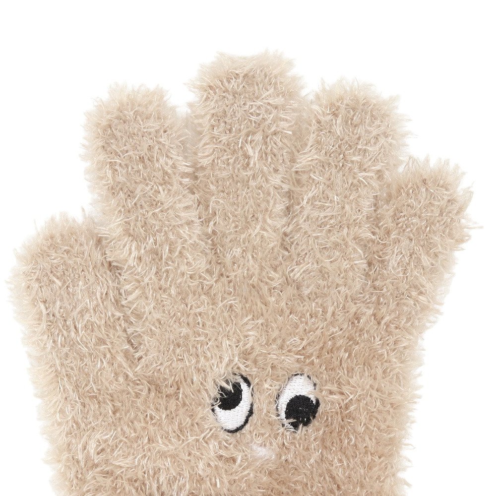 グラムリン（GLAMLIN）（キッズ）ジュニア 5本指 ニット グローブ FINGER GKFG CAMEL