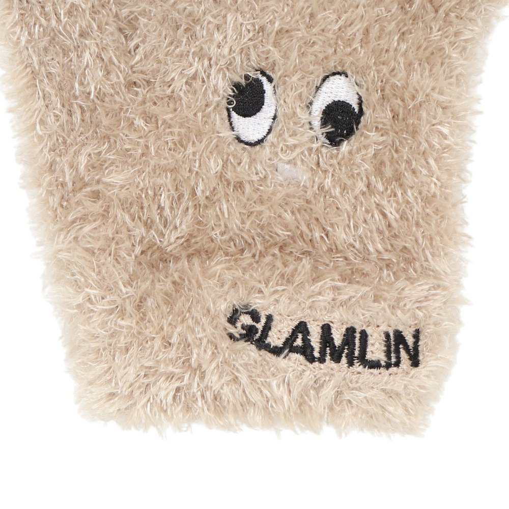 グラムリン（GLAMLIN）（キッズ）ジュニア 5本指 ニット グローブ FINGER GKFG CAMEL