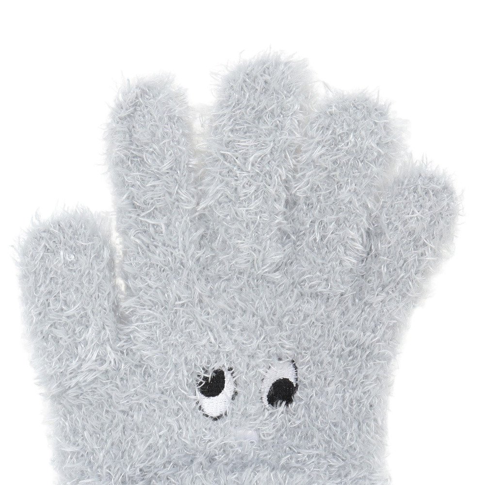 グラムリン（GLAMLIN）（キッズ）ジュニア 5本指 ニット グローブ GKFG GREY