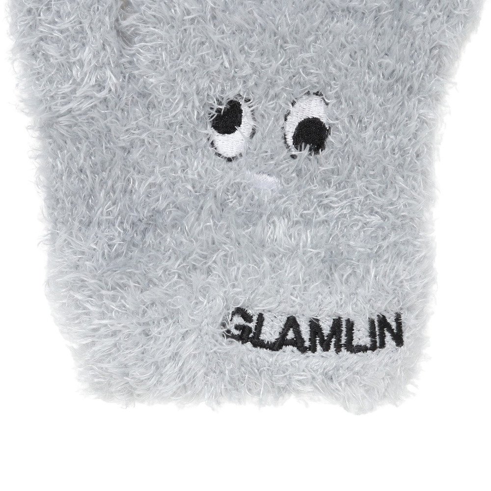 グラムリン（GLAMLIN）（キッズ）ジュニア 5本指 ニット グローブ GKFG GREY