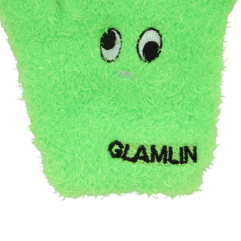 グラムリン（GLAMLIN）（キッズ）ジュニア 5本指 ニット グローブ GKFG NEON GREEN