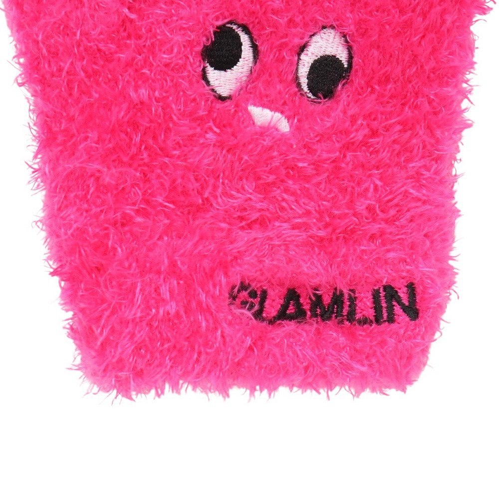 グラムリン（GLAMLIN）（キッズ）ジュニア 5本指 ニット グローブ GKFG NEON PINK