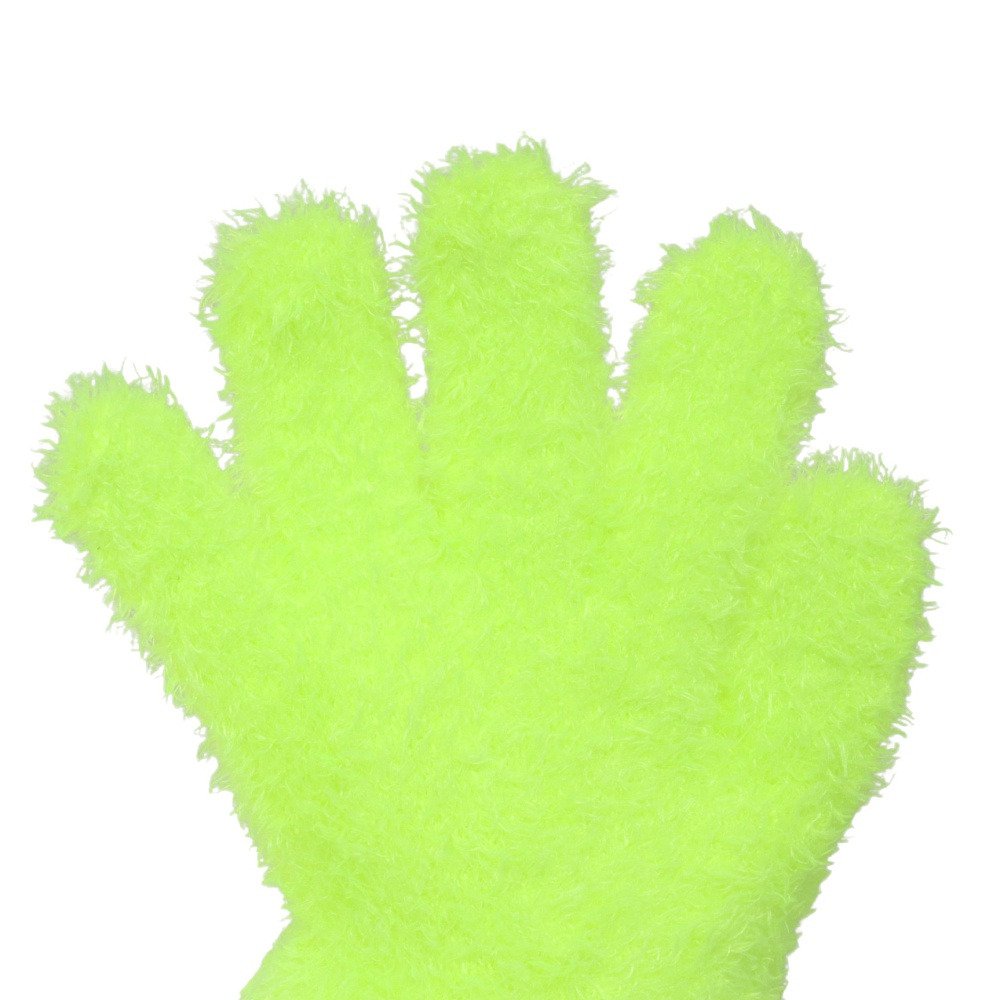 グラムリン（GLAMLIN）（キッズ）ジュニア 5本指 ニット グローブ GKFG NEON YELLOW