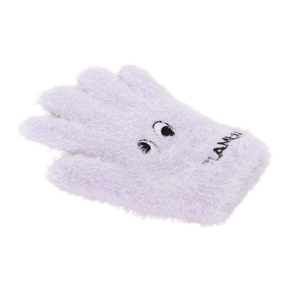 グラムリン（GLAMLIN）（キッズ）ジュニア 5本指 ニット グローブ GKFG PURPLE