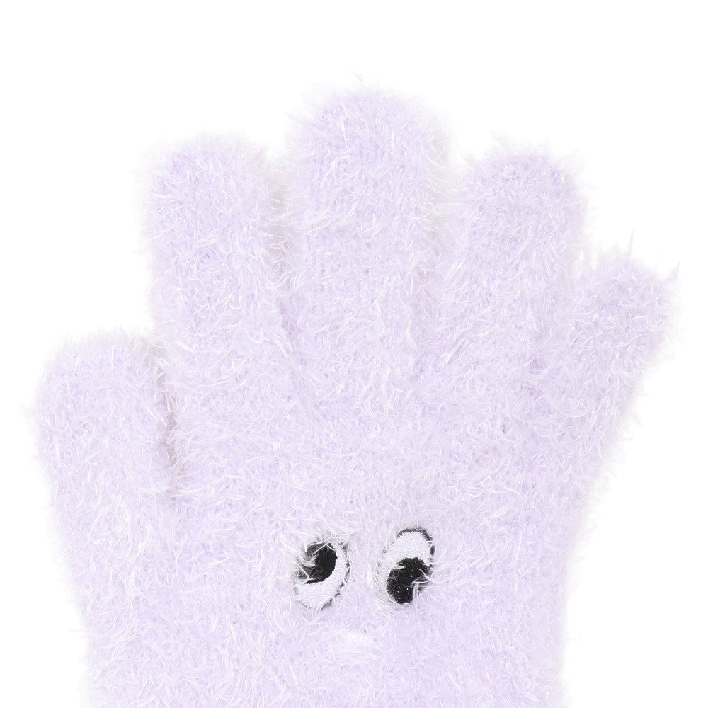 グラムリン（GLAMLIN）（キッズ）ジュニア 5本指 ニット グローブ GKFG PURPLE