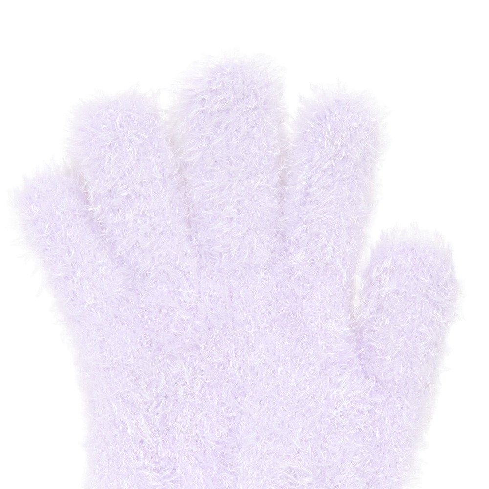 グラムリン（GLAMLIN）（キッズ）ジュニア 5本指 ニット グローブ GKFG PURPLE