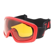 (キッズ)ジュニア 子供 ゴーグル スキー スノーボード シングルレンズ メガネ対応 レッド GS9 23 334NN2ZD0052 RED