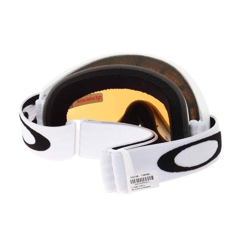 オークリー（OAKLEY）（キッズ）ジュニア スキー スノーボード ゴーグル メガネ対応 O FRAME 2.0 PRO S MATTE WHITE PERSIMMON 71260300