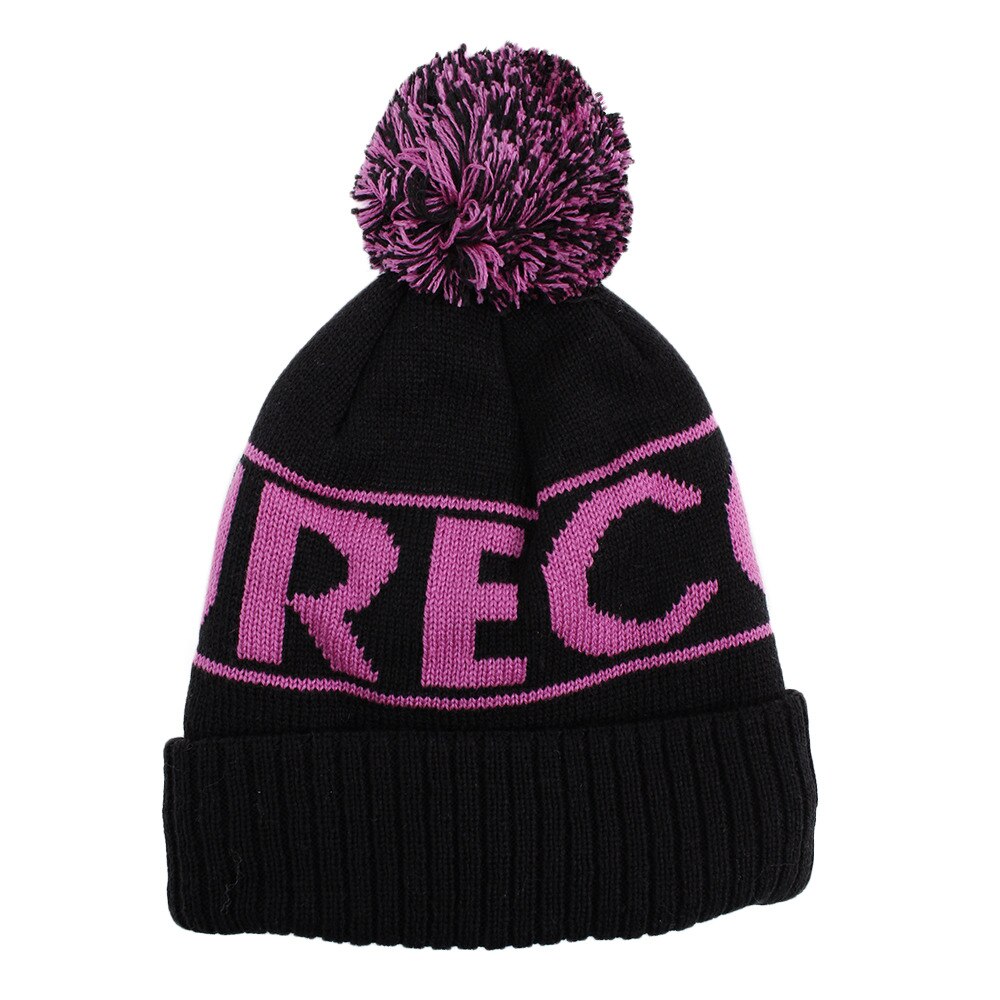  ニット帽 キッズ スキー ロゴ ボア ニットキャップ 335L9DW5621 BLK 雪遊び