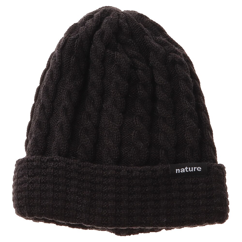  ニット帽 キッズ スキー 19JBNA CABLE ニットキャップ AB03WC1242 BLK 雪遊び