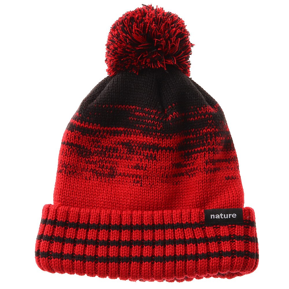  ニット帽 キッズ スキー 19JBNA LINE ニットキャップ AB03WC1243 RED 雪遊び