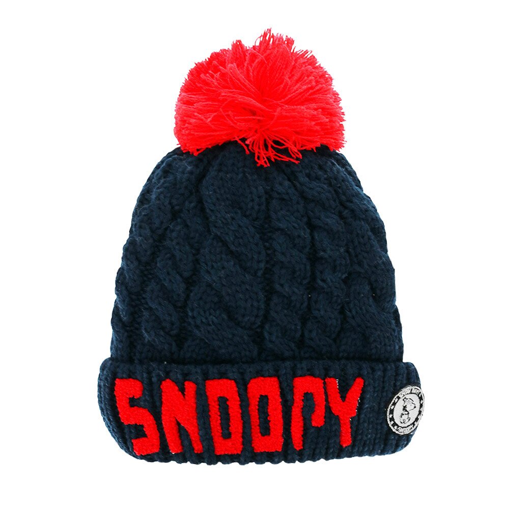 ニット帽 キッズ スキー ジュニア EMBROIDERY ニットキャップ VSJB1004NV 雪遊び