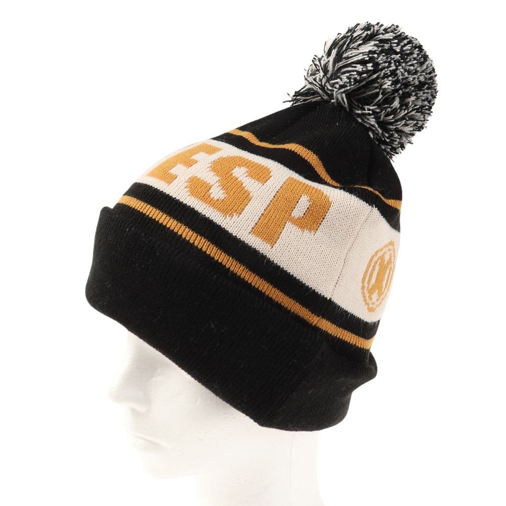 ベスプ（VESP）（キッズ）ジュニア 帽子 ニットキャップ VPJB1003BK ブラック ニット帽 ポンポン スキー スノーボード 雪遊び