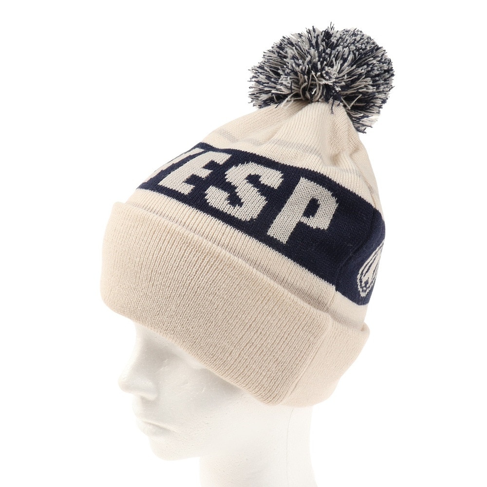 ベスプ（VESP）（キッズ）ジュニア 帽子 ニットキャップ VPJB1003OW オフホワイト ニット帽 ポンポン スキー スノーボード 雪遊び