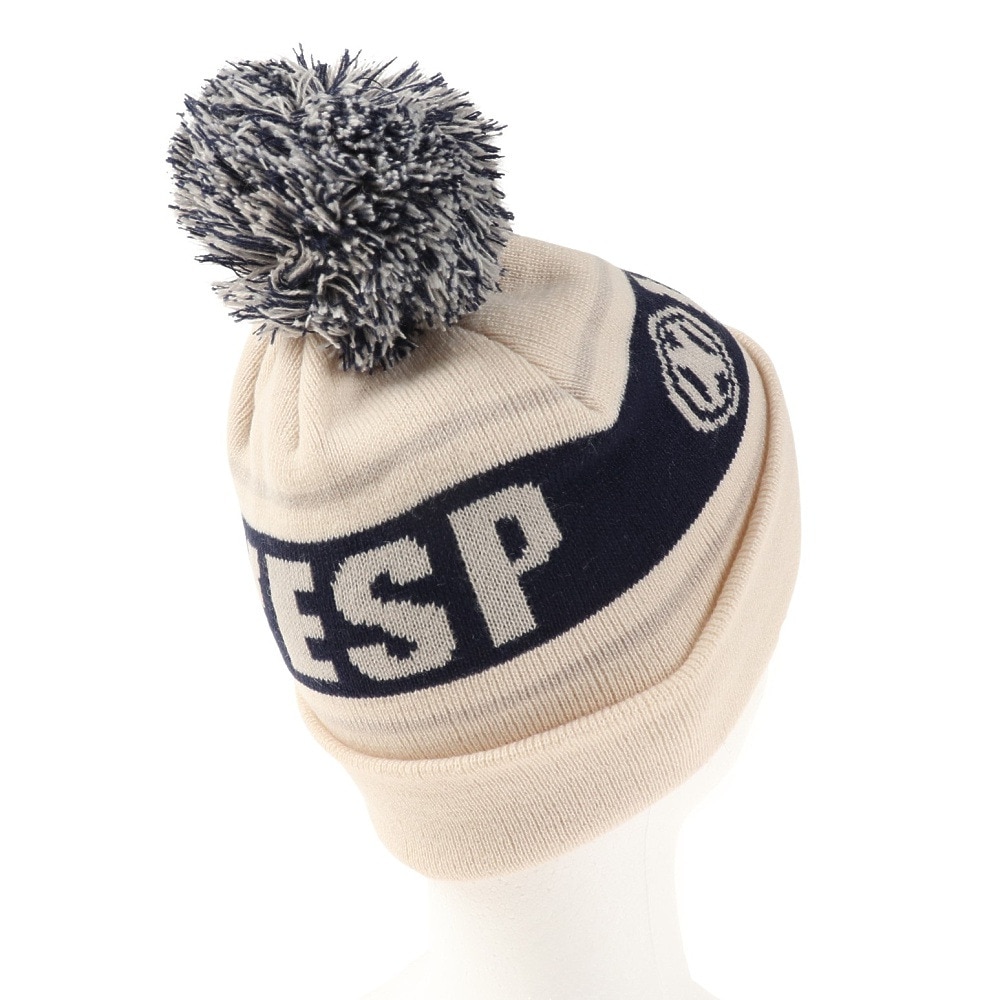ベスプ（VESP）（キッズ）ジュニア 帽子 ニットキャップ VPJB1003OW オフホワイト ニット帽 ポンポン スキー スノーボード 雪遊び
