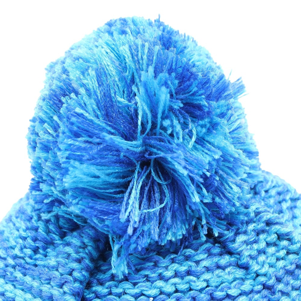 エアボーン（ARBN）（キッズ）ジュニア 帽子 ニット帽 ポンポン ブルー NATURE POM ニットキャップ AB33WC1392 BLU 防寒 雪あそび