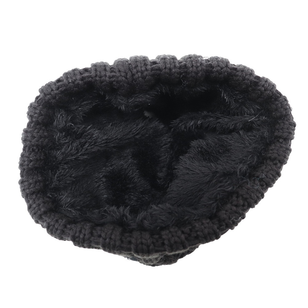 エアボーン（ARBN）（キッズ）ジュニア 帽子 ニット帽 ブラック NATURE L ニットキャップ AB33WC1394 BLK 防寒 雪あそび