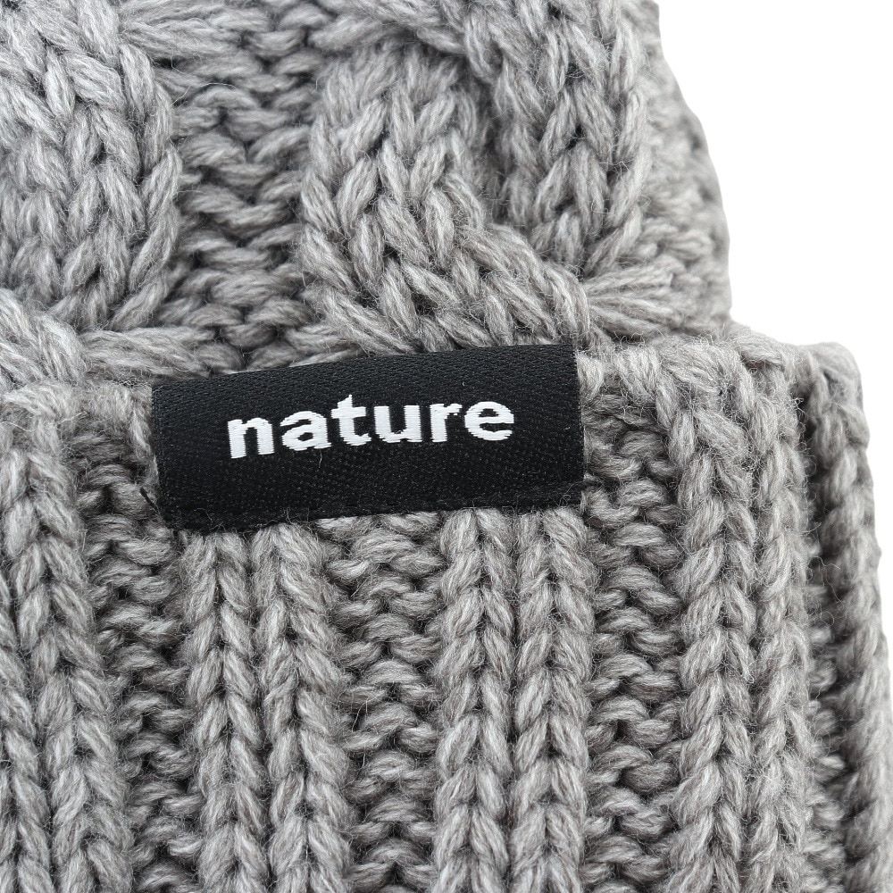 エアボーン（ARBN）（キッズ）ジュニア 帽子 ニット帽 グレー NATURE ニットキャップ AB33WC1394 GRY 防寒 雪あそび