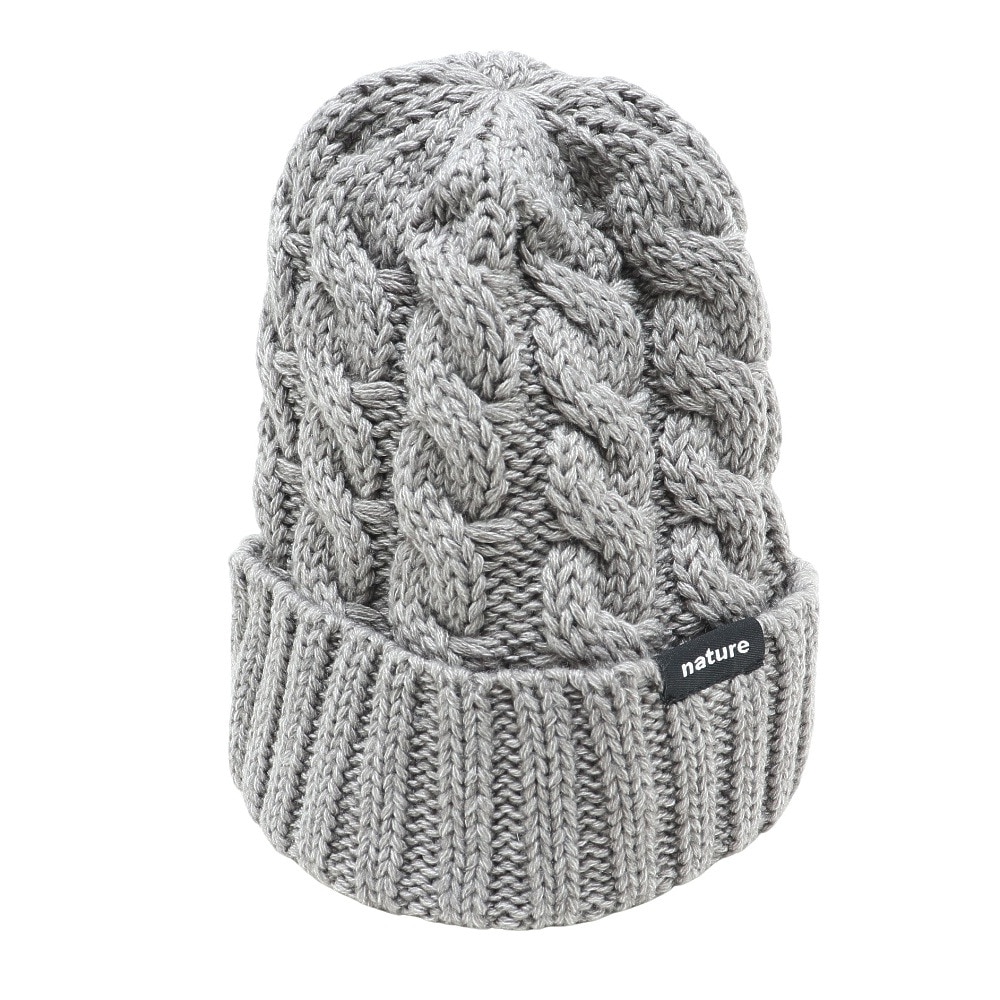 エアボーン（ARBN）（キッズ）ジュニア 帽子 ニット帽 グレー NATURE ニットキャップ AB33WC1394 GRY 防寒 雪あそび