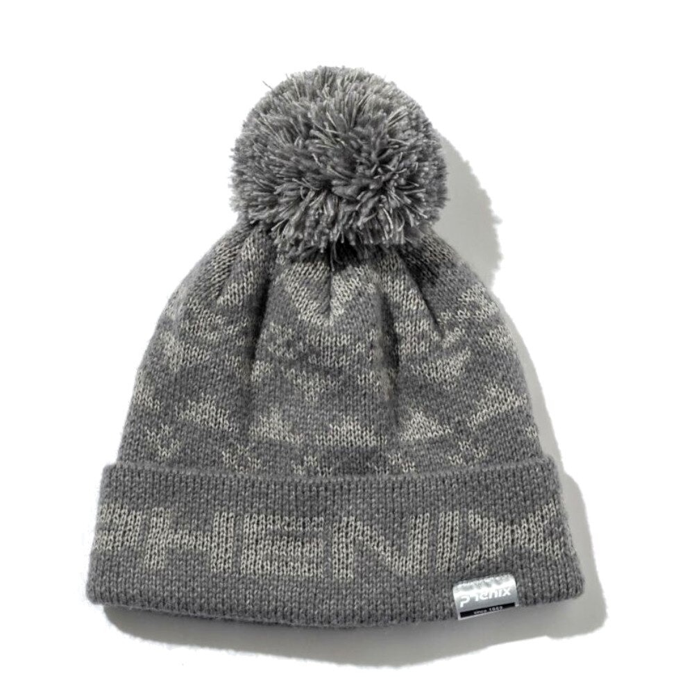 フェニックス（PHENIX）（キッズ）ジュニア ニット帽 Ethnic Double Boys Bon Beanie ESB22HW14 GRAY