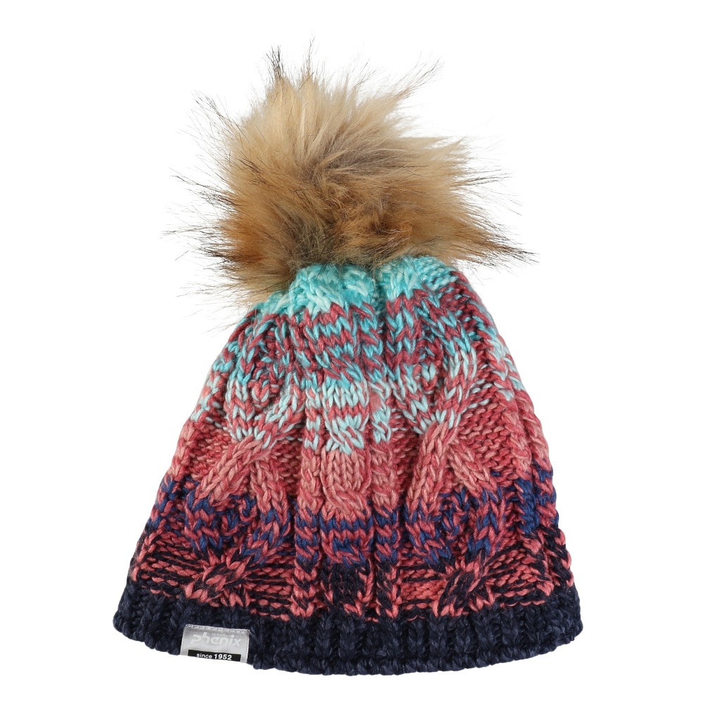 フェニックス（PHENIX）（キッズ）ジュニア ニット帽 Gradation Fur BEANIE ESG22HW60 NAVY