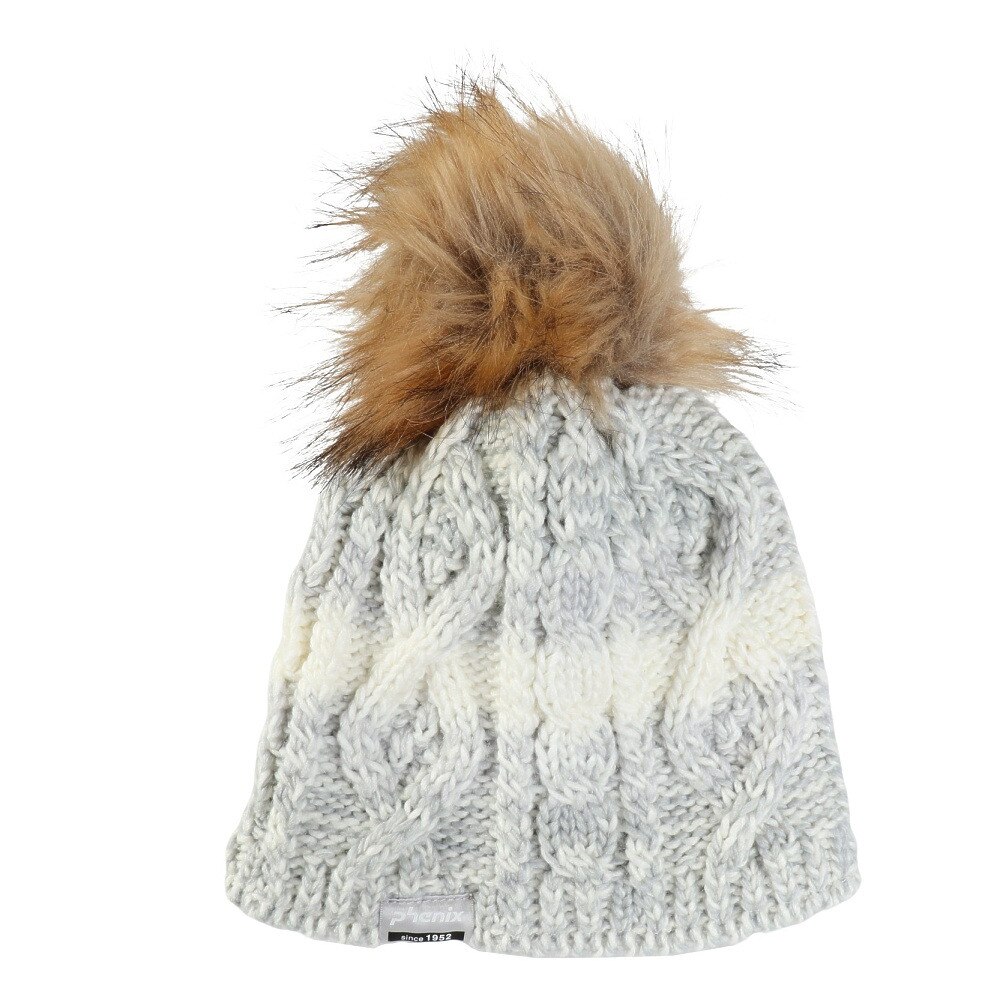 フェニックス（PHENIX）（キッズ）ジュニア ニット帽 Gradation Fur BEANIE ESG22HW60 WHITE
