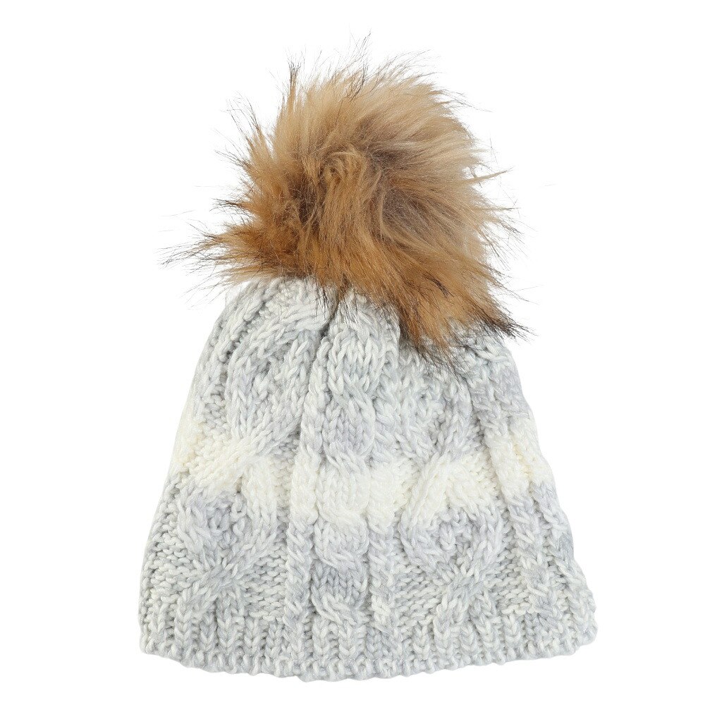 フェニックス（PHENIX）（キッズ）ジュニア ニット帽 Gradation Fur BEANIE ESG22HW60 WHITE