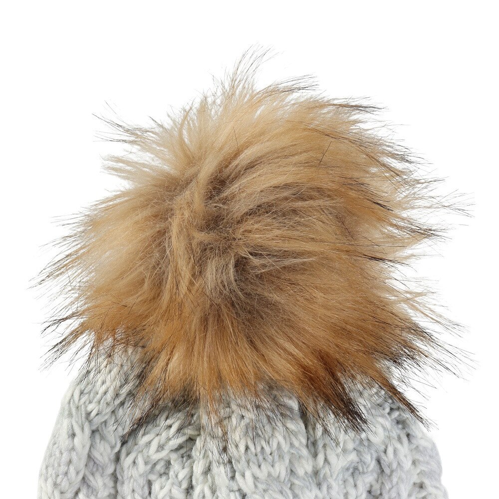 フェニックス（PHENIX）（キッズ）ジュニア ニット帽 Gradation Fur BEANIE ESG22HW60 WHITE