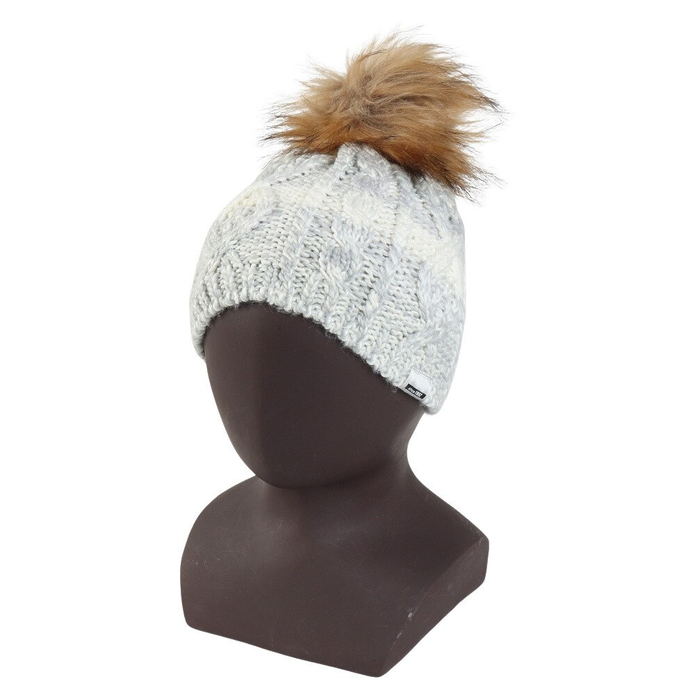 フェニックス（PHENIX）（キッズ）ジュニア ニット帽 Gradation Fur BEANIE ESG22HW60 WHITE