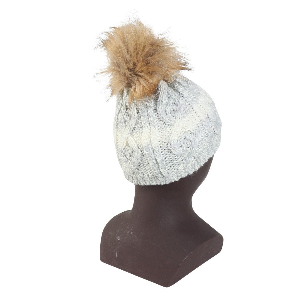 フェニックス（PHENIX）（キッズ）ジュニア ニット帽 Gradation Fur BEANIE ESG22HW60 WHITE
