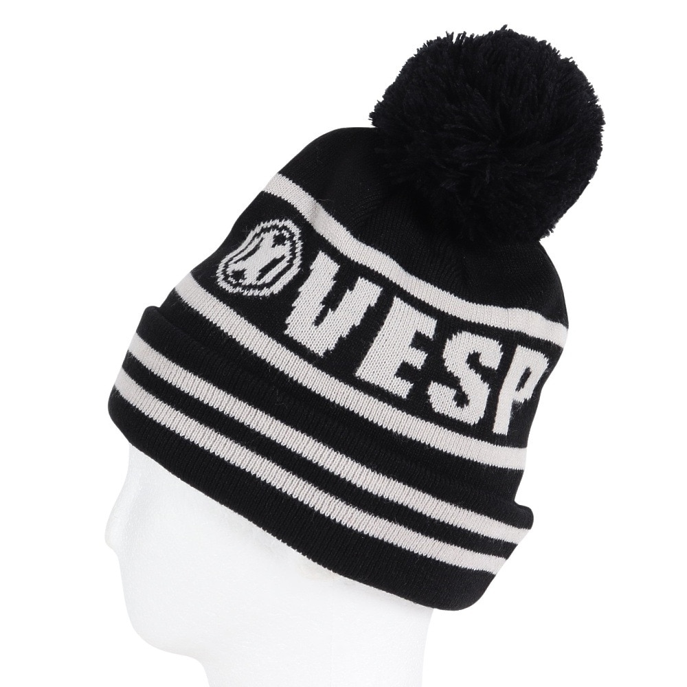 ベスプ（VESP）（キッズ）ジュニア 帽子 ニット帽 ロゴ VPJB1009BK
