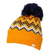 (キッズ)ジュニア 子供 ニット帽 スキー スノーボード Mix Border Junior Knit Hat ESG23HW90 ORANGE