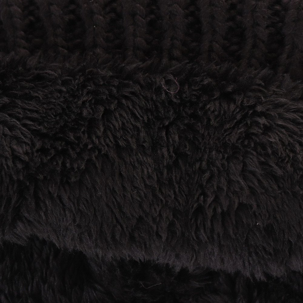エアボーン（ARBN）（キッズ）ジュニア 帽子 ポンポン NATURE ニット帽 S AB43WC1573 BLK