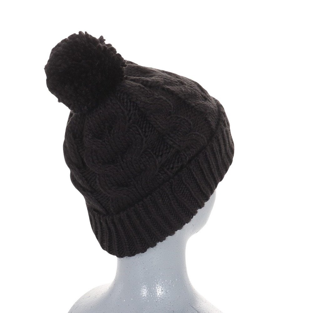 エアボーン（ARBN）（キッズ）ジュニア 帽子 ポンポン NATURE ニット帽 S AB43WC1573 BLK