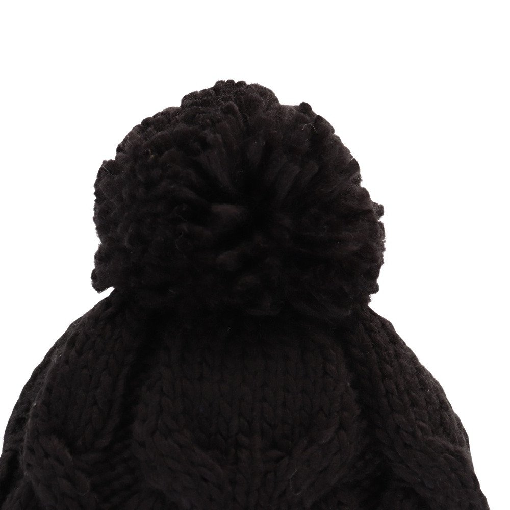 エアボーン（ARBN）（キッズ）ジュニア 帽子 ポンポン NATURE ニット帽 S AB43WC1573 BLK