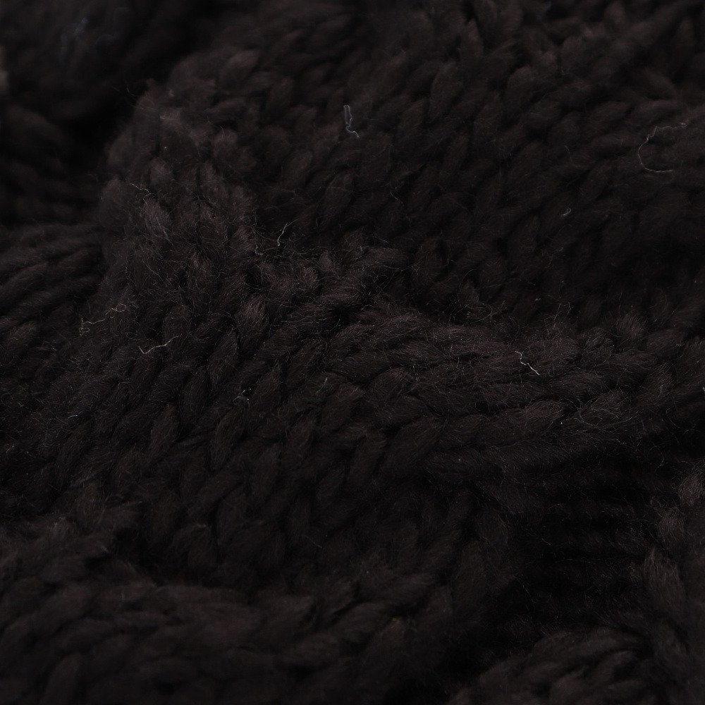 エアボーン（ARBN）（キッズ）ジュニア 帽子 ポンポン NATURE ニット帽 S AB43WC1573 BLK
