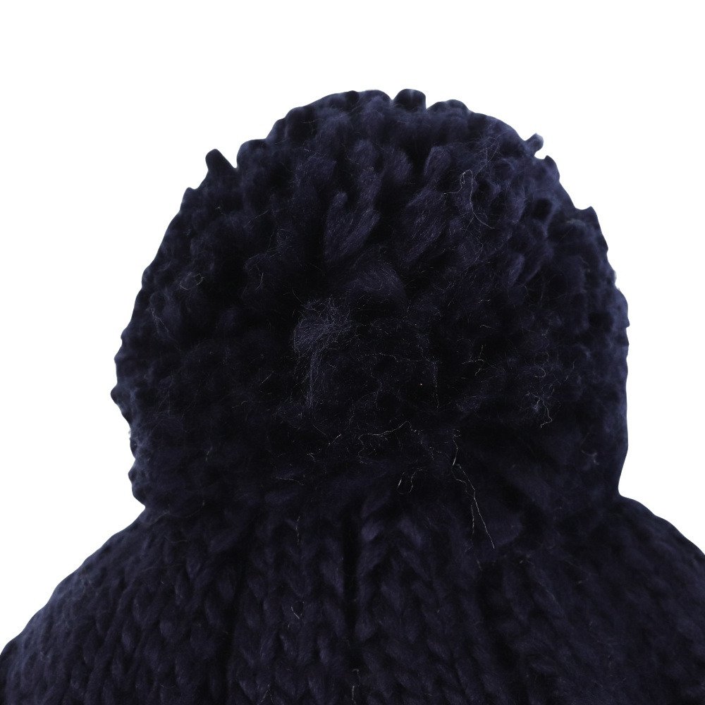 エアボーン（ARBN）（キッズ）ジュニア NATURE POM ニット帽 S AB43WC1573 NVY