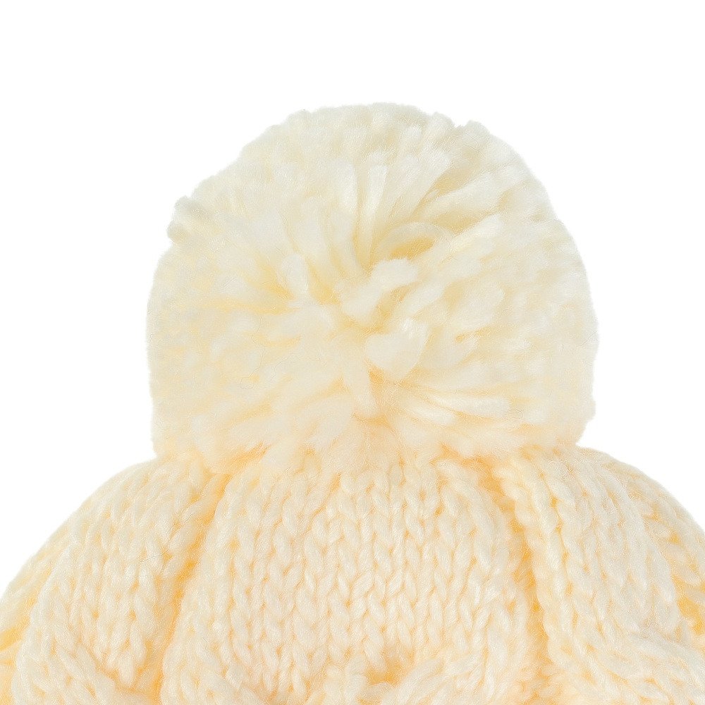 エアボーン（ARBN）（キッズ）ジュニア NATURE POM ニット帽 S AB43WC1573 WHT