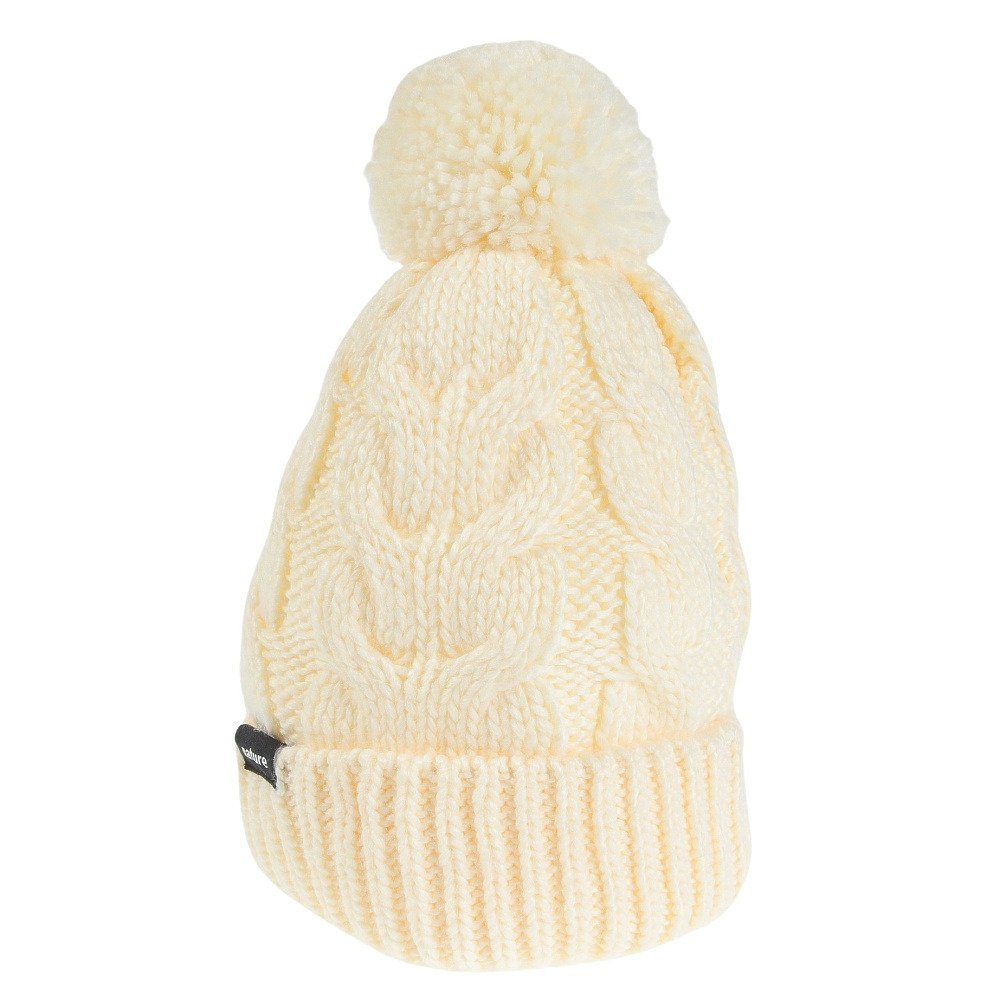 エアボーン（ARBN）（キッズ）ジュニア NATURE POM ニット帽 S AB43WC1573 WHT