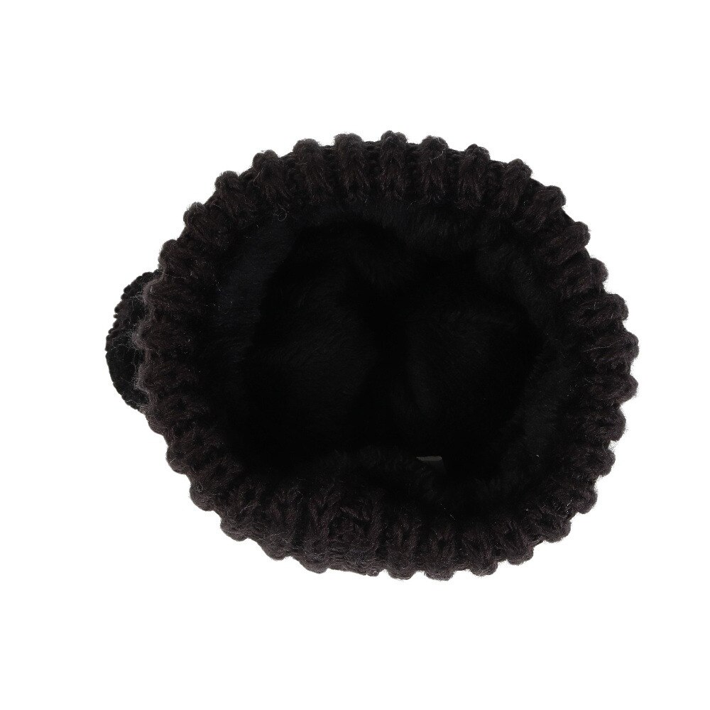 シュトロイレ（STREULE）（キッズ）ジュニア 帽子 BEAR ニットキャップ ST23FB0075 BLK