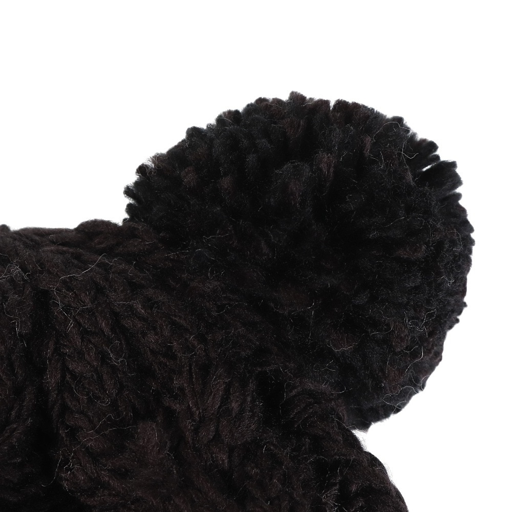 シュトロイレ（STREULE）（キッズ）ジュニア 帽子 BEAR ニットキャップ ST23FB0075 BLK